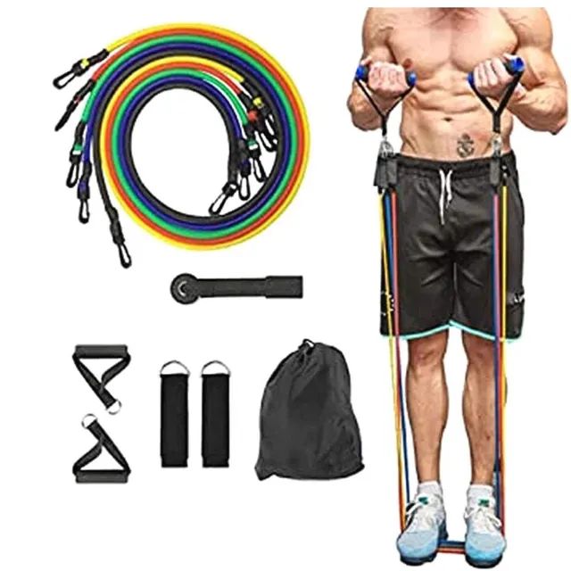 Kit com 05 elásticos para ginástica academia - Foto 3