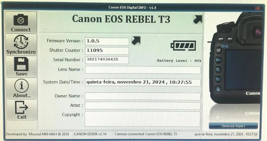 Vendo câmera digital cânon oes rebel T3. semi nova - Foto 3
