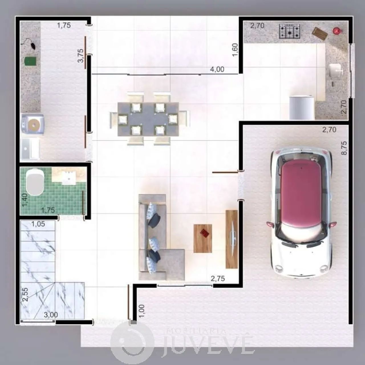 IMOBILIÁRIA JUVEVÊ VENDE LANÇAMENTO CONDOMÍNIO BAIRRO TINGUI SOBRADO FRENTE NA RUA HERMINI - Foto 3