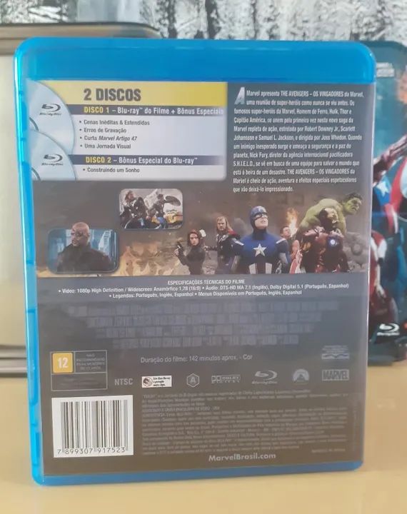 Bluray Os Vingadores Edição Lata (2 discos + 4 cards) - Foto 5