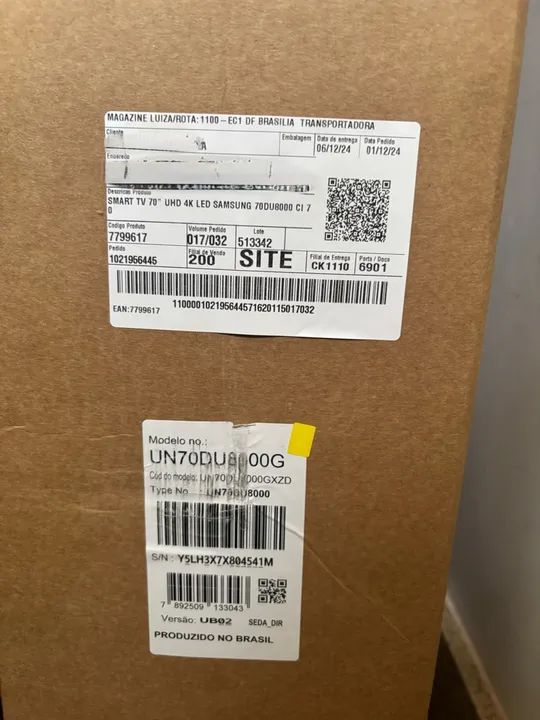 TV Samsung 70 polegadas 4K 70DU8000 UHD Smart - Foto 3