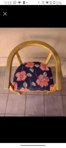 Móveis antigos, móveis de época, cadeira com selo original, retrô, antiguidade  - Foto 3