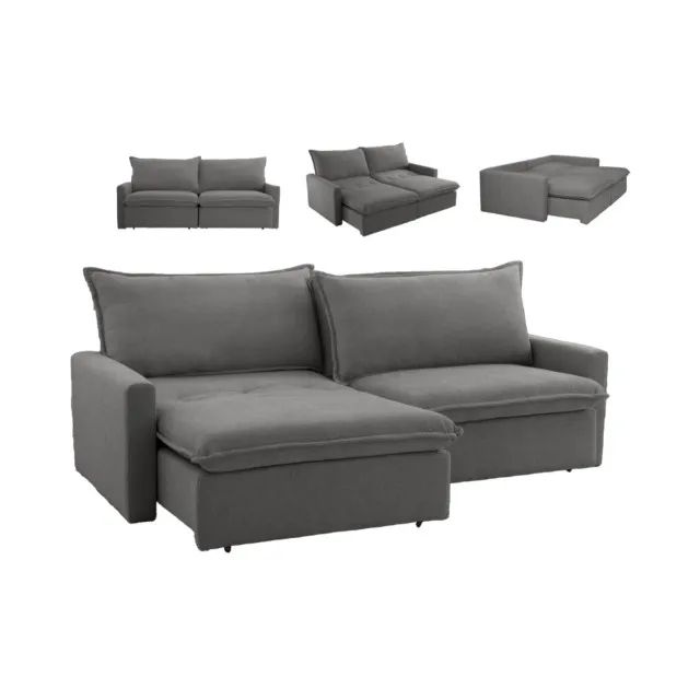 Sofa Cama Direto Da Fábrica sem Caixa Promoção _ Bordinhon Móveis - Foto 3