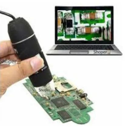 Microscópio Tricoscópio 1000x usb digital câmera endoscópio lupa Celular Notebook z074  - Foto 4