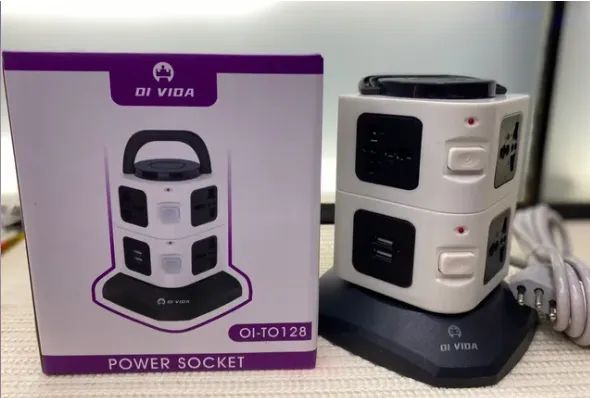 Torre De Tomada Elétrica Com 7 Entradas Universais + 2 Usb - Foto 5
