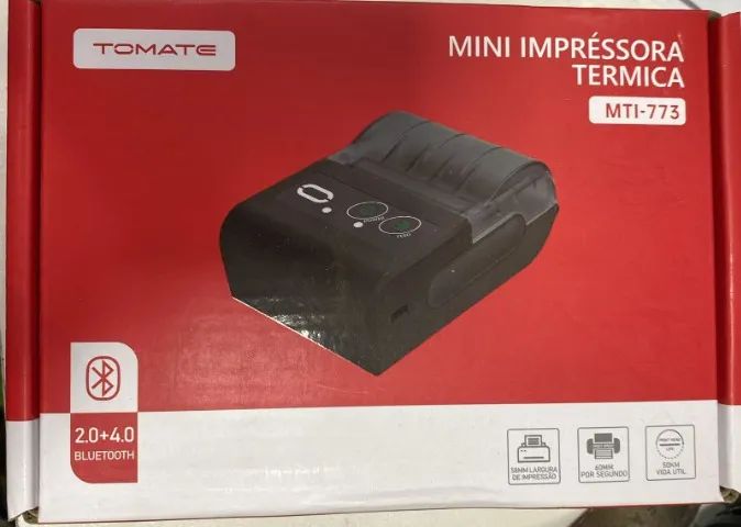 Mini Impressora Térmica Bluetooth MTI-773 Tomate Loja Coimbra Computadores Entregamos