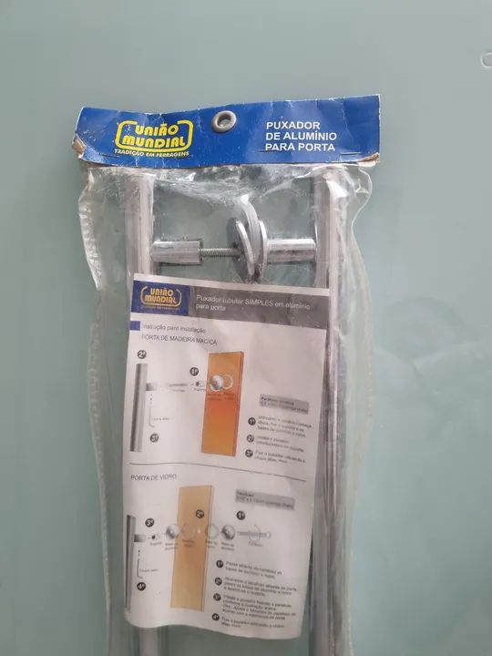 Puxador de Porta em Alumínio - Uniãao Mundial