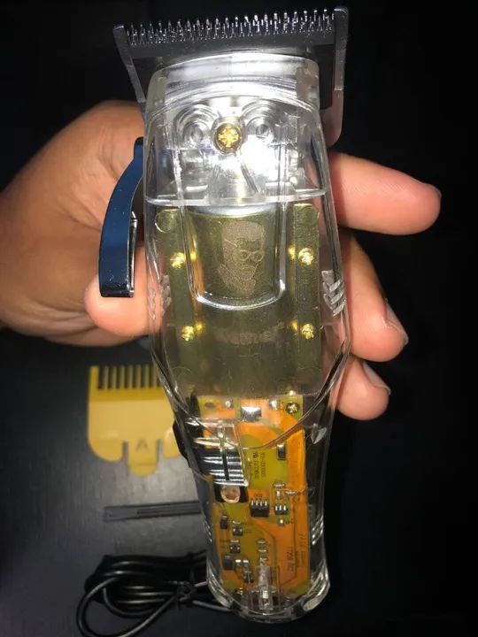 Máquina de Corte Profissional Kemei Sem Fio Lançamento - Foto 4