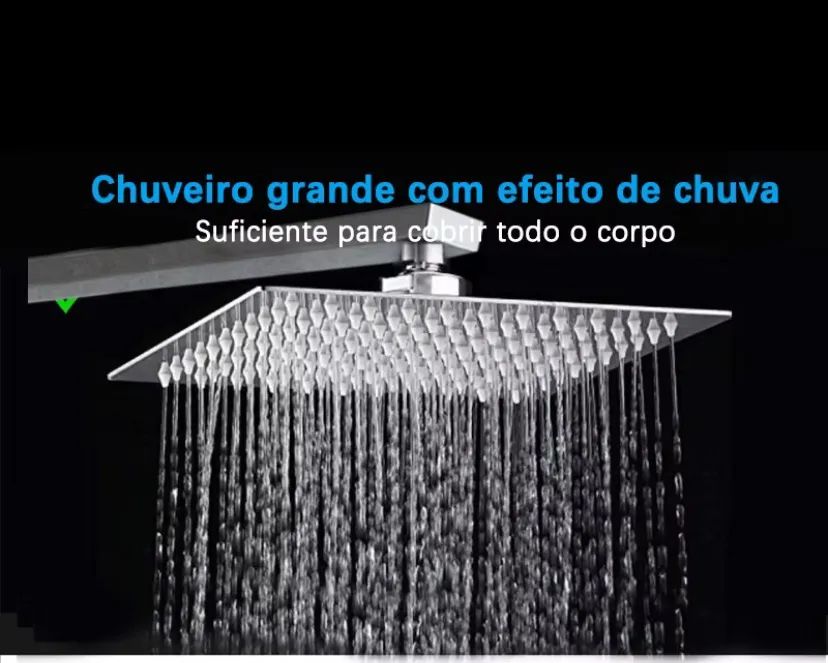 CHUVEIRO LACRADO!!!!!! de teto quadrado em aço inox 304 MEDIDA 20x20 cm - Foto 2