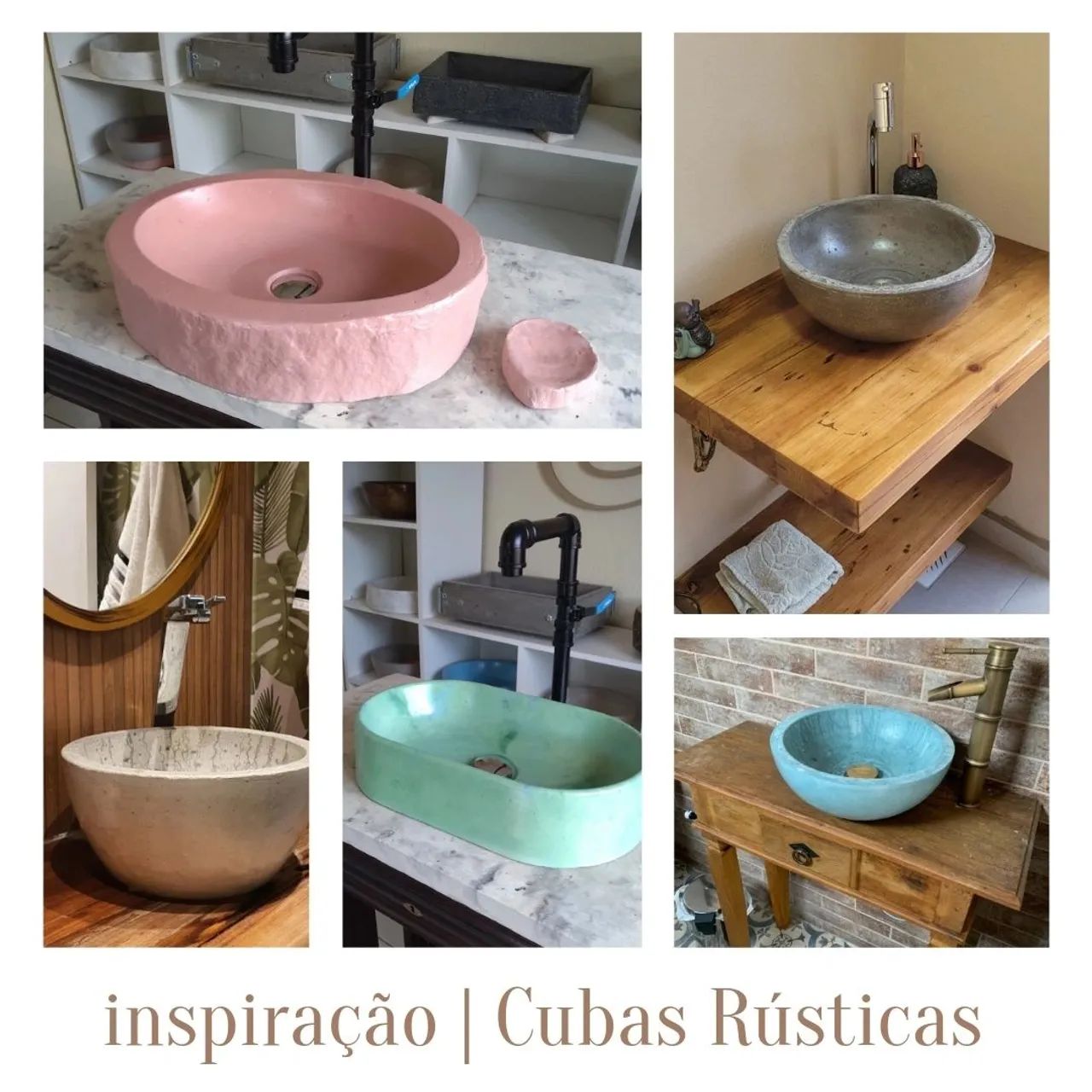 Cubas artesanais para banheiro e lavatório  - Foto 6