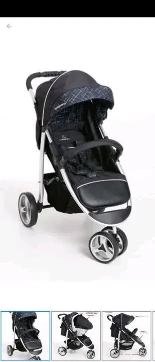 Carrinho de bebê Galzerano Apollo completo 