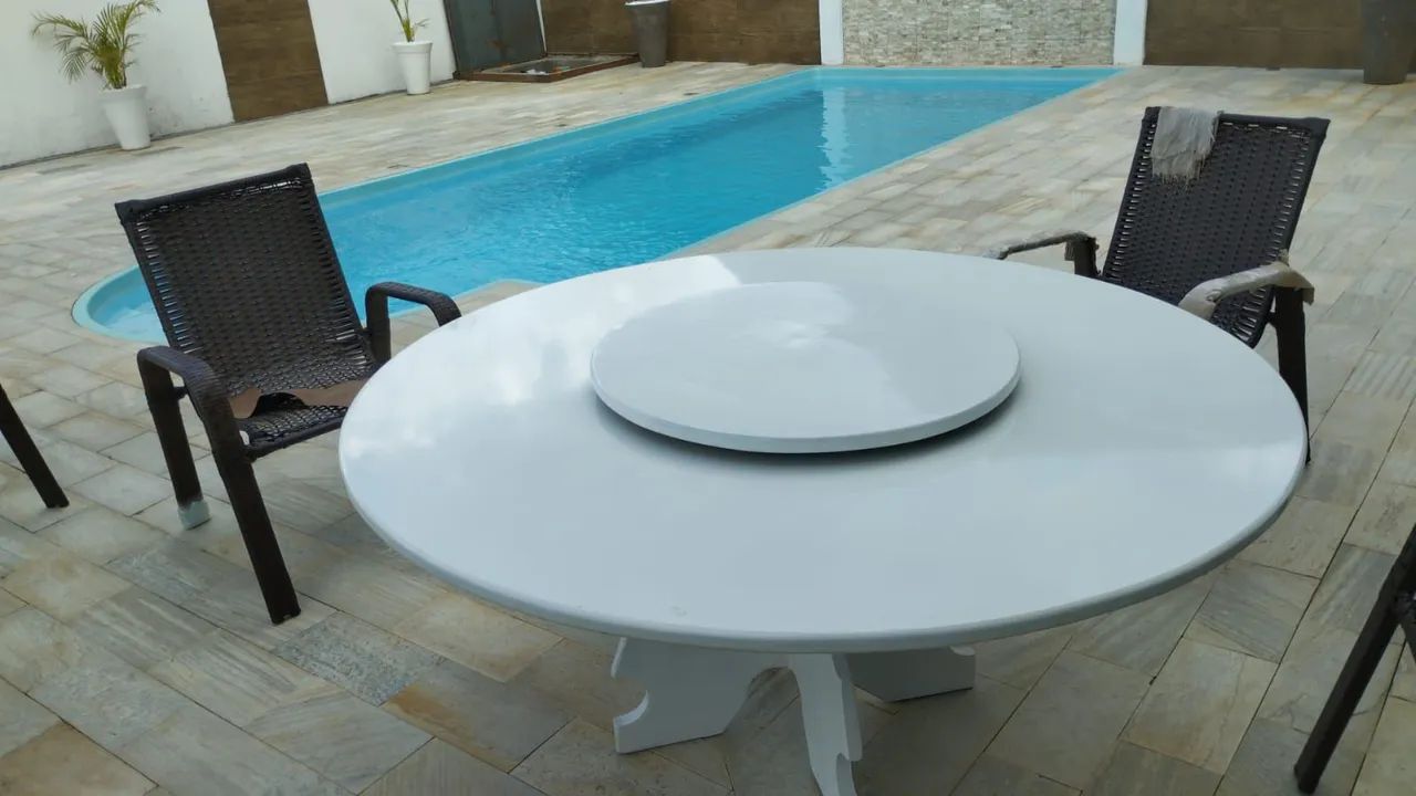 Conjunto de Mesas para Área Externa - Piscina e Jardim