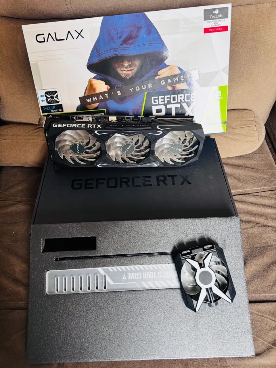 NVIDIA Gefore RTX 3070 8GB 破損品 RTX 3070 GALAX SG 4 fans 8gb - Placas de Vídeo - Samambaia Sul