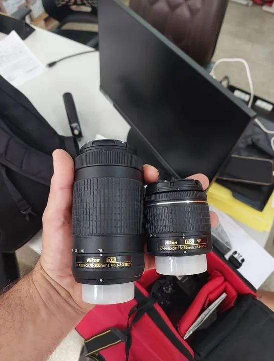 Câmera Kit Nikon D5600 + Lente 18-55mm e 70-300mm - Foto 4