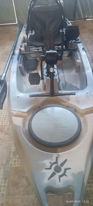 Caiaque leader milha náutica semi-novo completo  - Foto 2