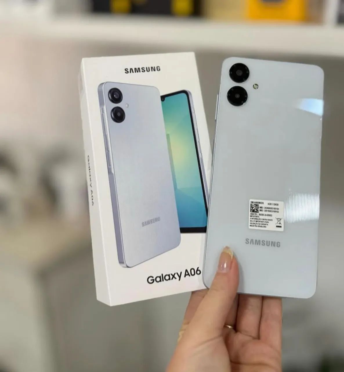Smartphone Galaxy - Novo Lacrado - Com Garantia - A06 Samsung - 128Gb/4Ram Branco - Verde