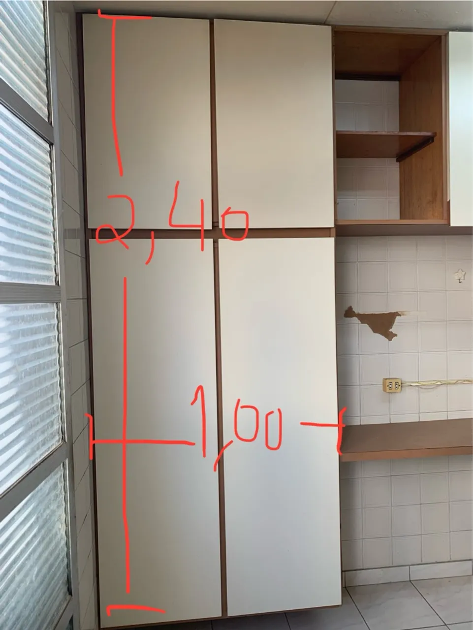 Armário de Cozinha 1,00 x 2,40