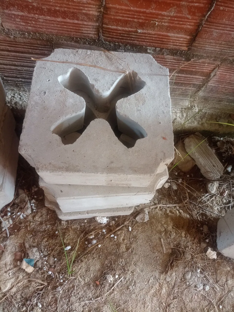 Blocos de concreto vazados