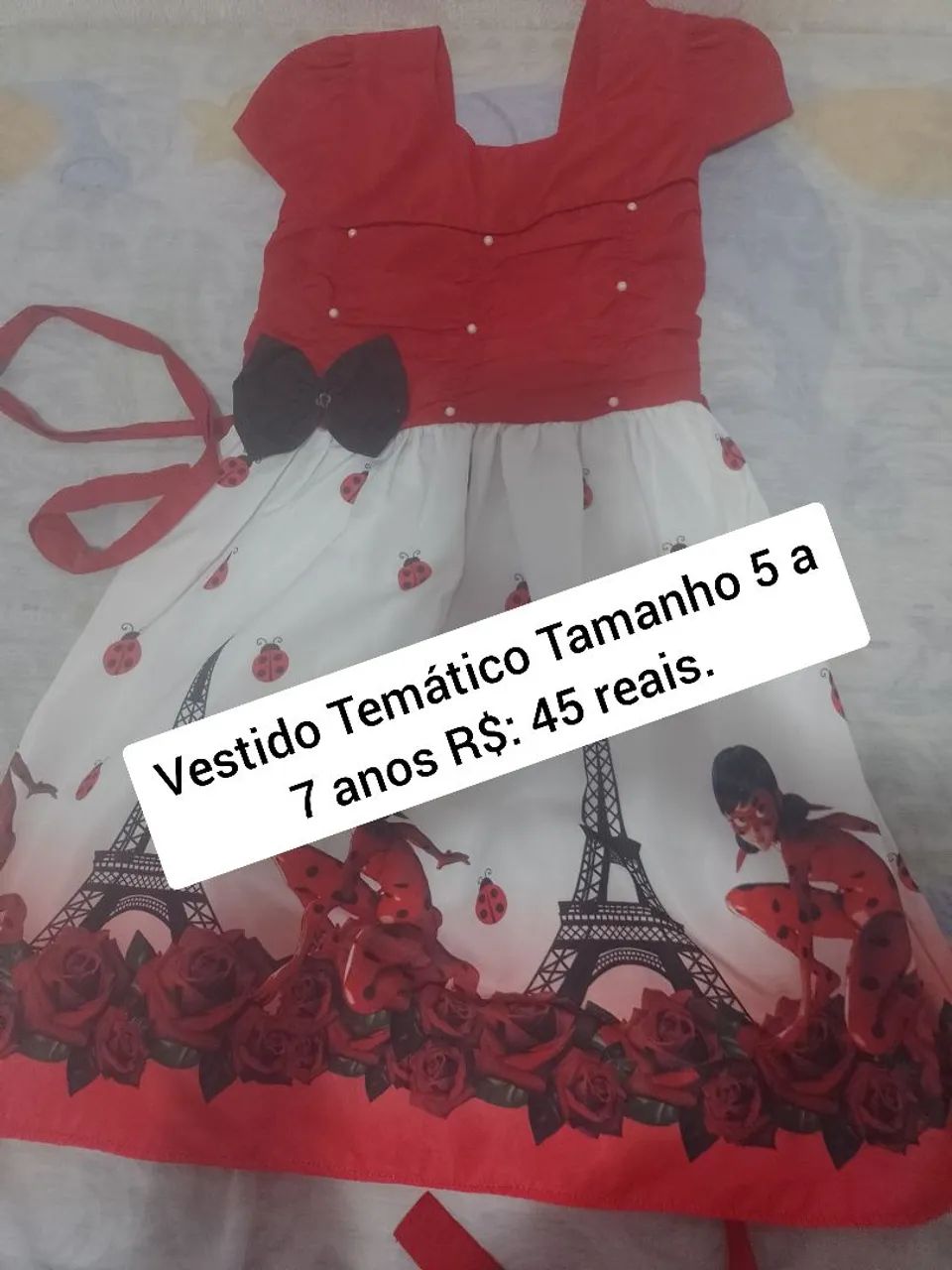 Vestido infantil Menina T 4 a 5 anos 