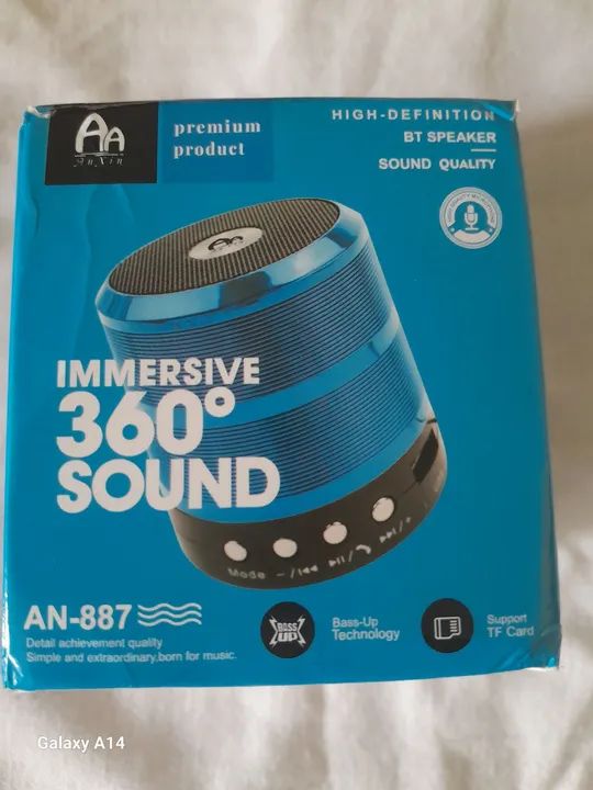 Caixa de Som Bluetooth 360° - Alta Qualidade