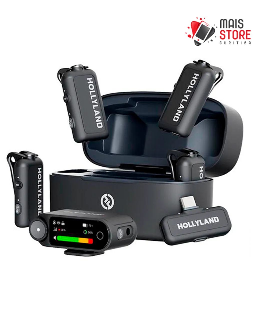 Microfone Hollyland Lark Max 2 Combo 4-Person Wireless (Novo Lacrado)