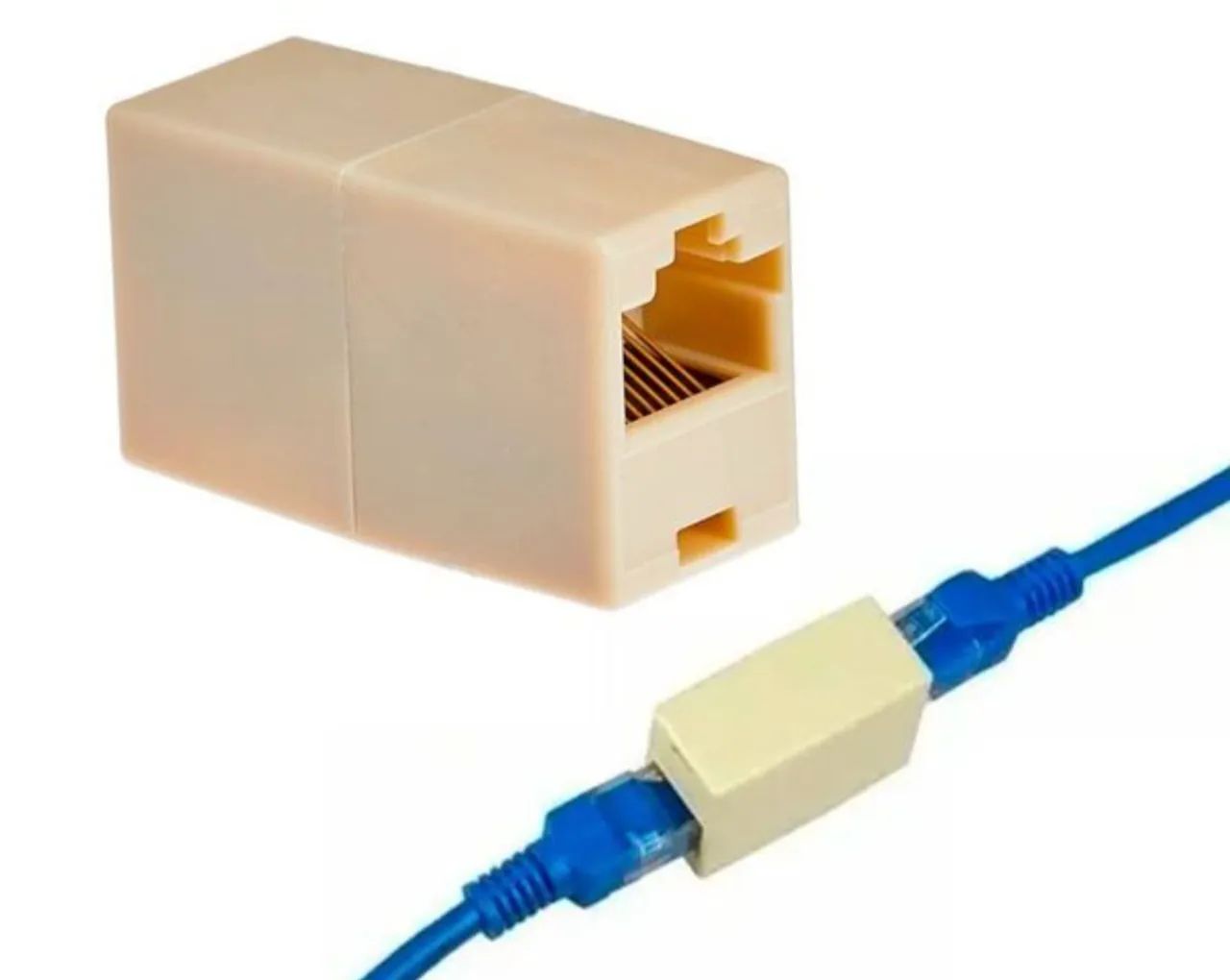Conector Emenda Rj45 fêmea para Cabo De Rede Internet - Foto 5