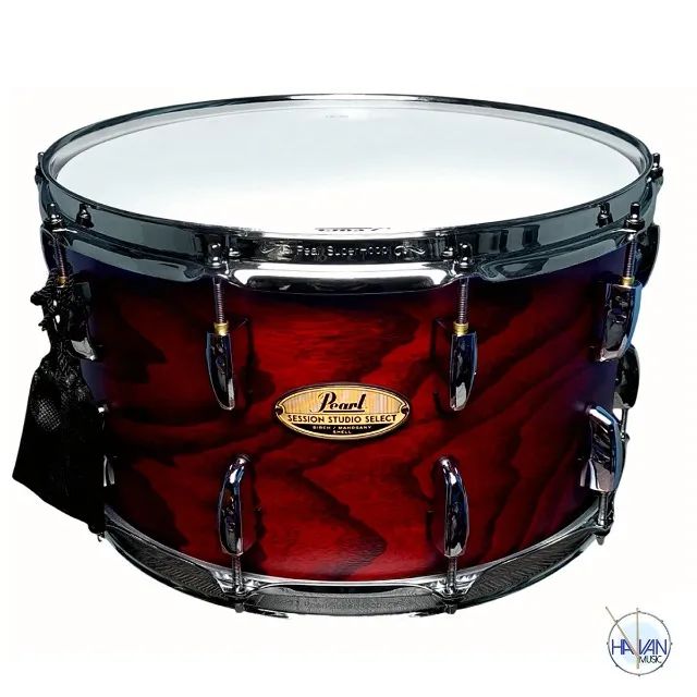 Caixa Pearl Session Studio Select Scarlet Ash 14" x 8" - Nova, Envio - Foto 4