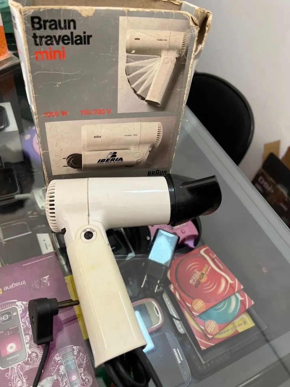 Secador cabelos portátil antigo vintage  - Foto 2