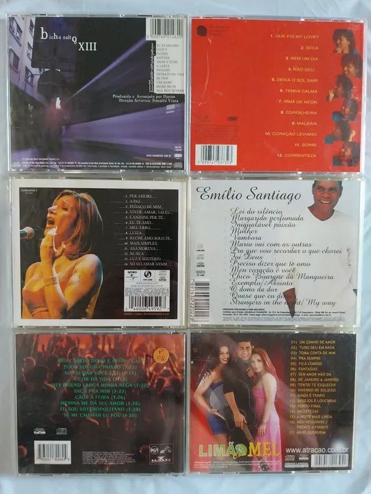 Cds Lote de 06 CDs usados de Músicas Brasileiras R$ 60 reais o lote - Foto 2