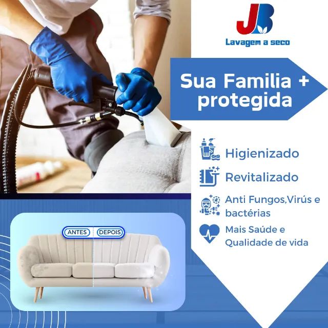 Limpeza de Sofá e Estofados em Geral 
