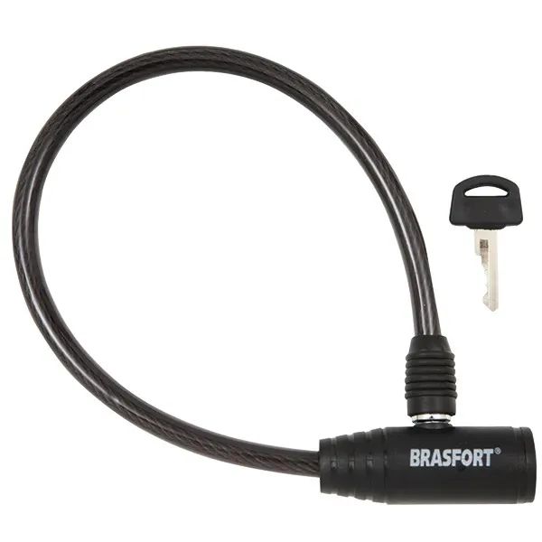 Cadeado para Bicicleta Brasfort 8mmx60cm Com Chave (Entrega Grátis)