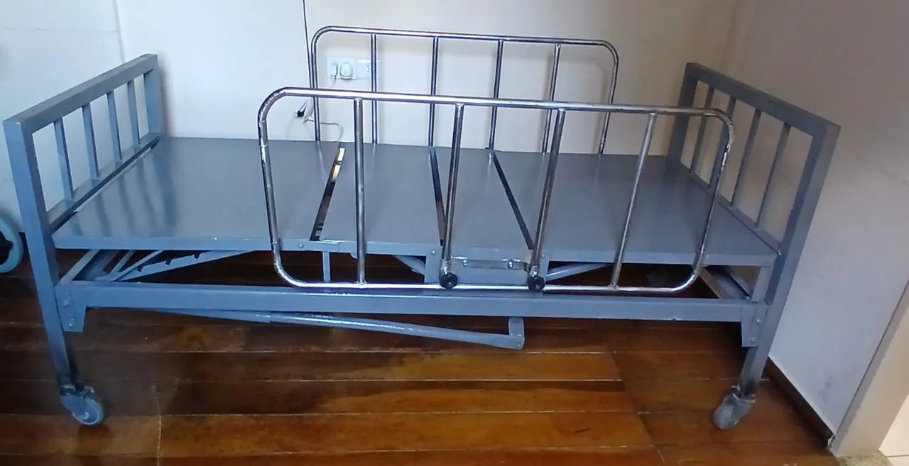 Cama Hospitalar Articulada com Grade (sem colchão) - Foto 3