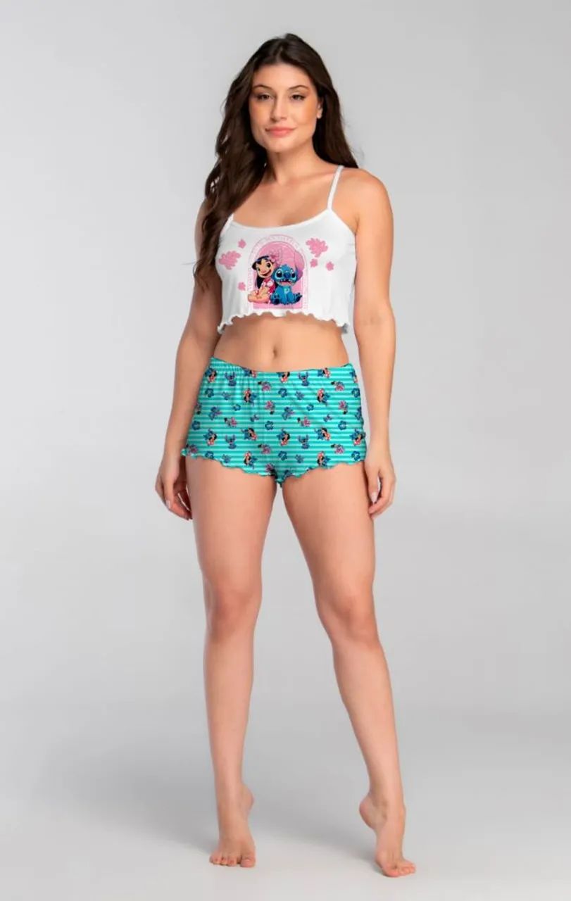 Conjunto de Pijama Lilo e Stitch - Tamanho P