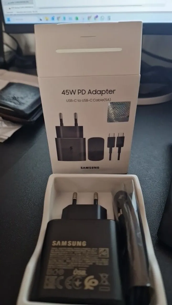 Carregador Samsung 45W Galaxy S24 ultra