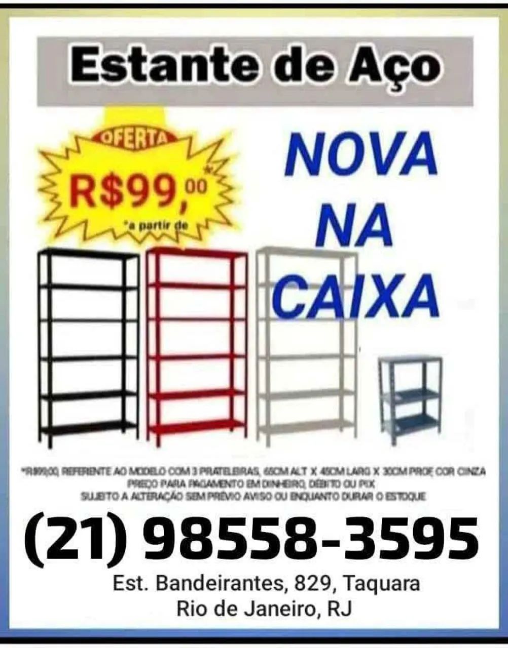 Estantes de Aço / Ferro