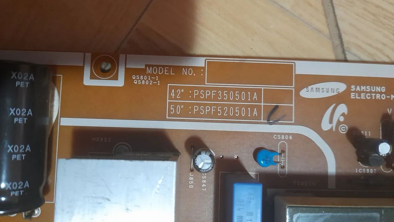 Placa da fonte tv samsung PL50B650S1 - Foto 4
