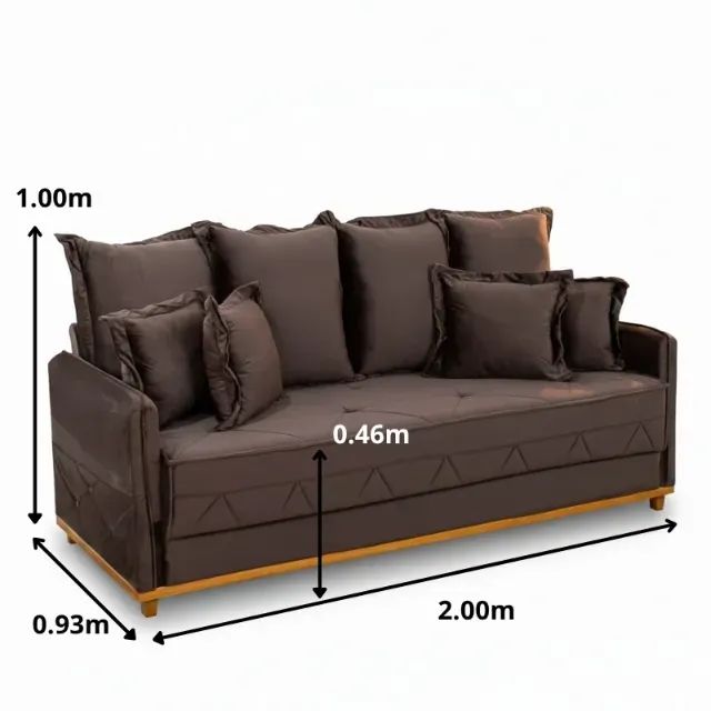 Sofá 3 lugares Bacco - Foto 2