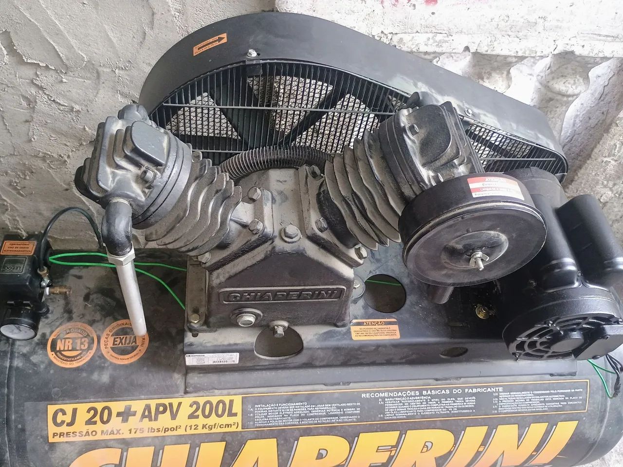 Compressor 20 pés alta pressão monofásico  - Foto 3