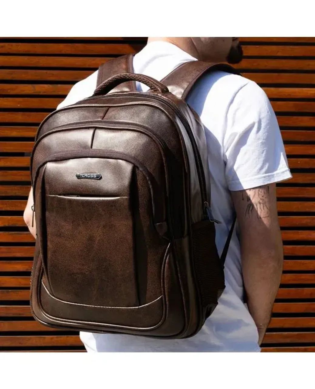 Mochila Masculina Executiva para Notebook Cooper Marrom