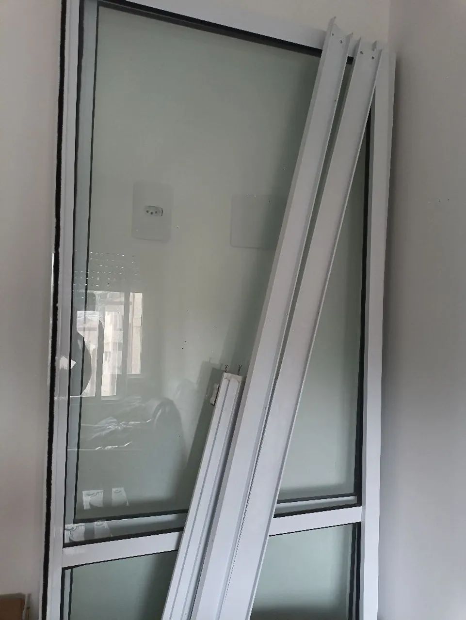 Porta de correr de vidro temperado  2,10x1,50m - Foto 6