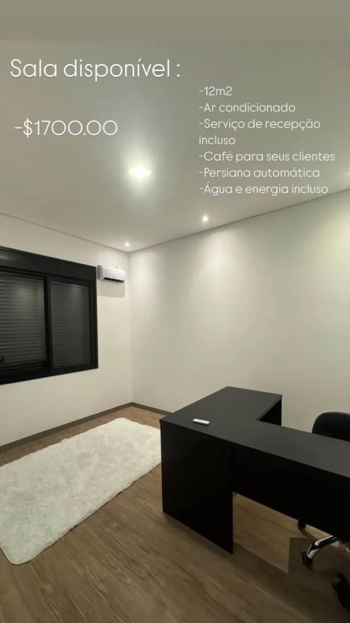 Salas comerciais para locação 12m2 direto com proprietário