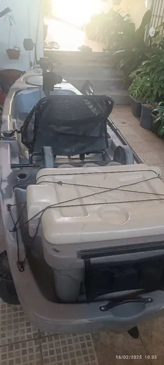 Caiaque leader milha náutica semi-novo completo 