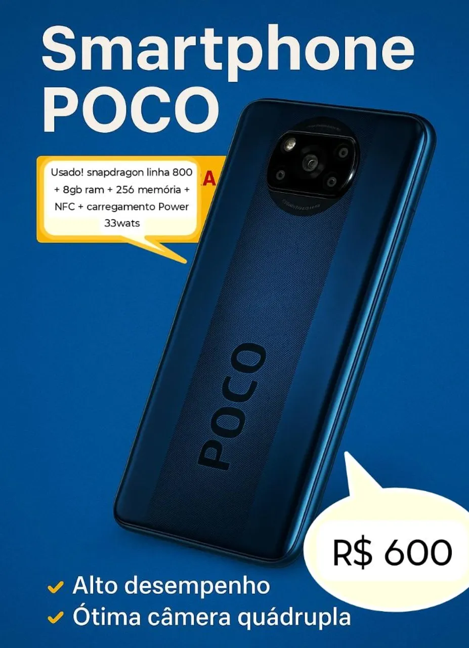 Xiaomi POCO X3 pro 8gb ram 256gb memória interna