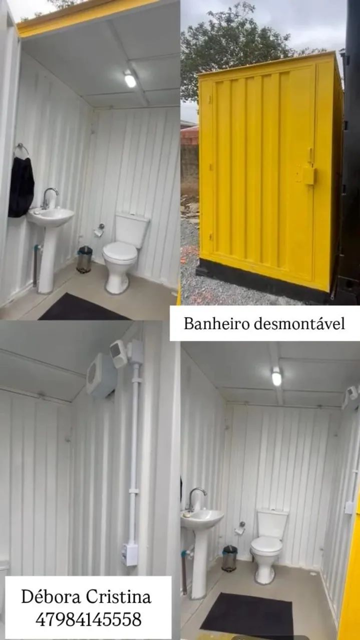 Container Banheiro desmontável nr18