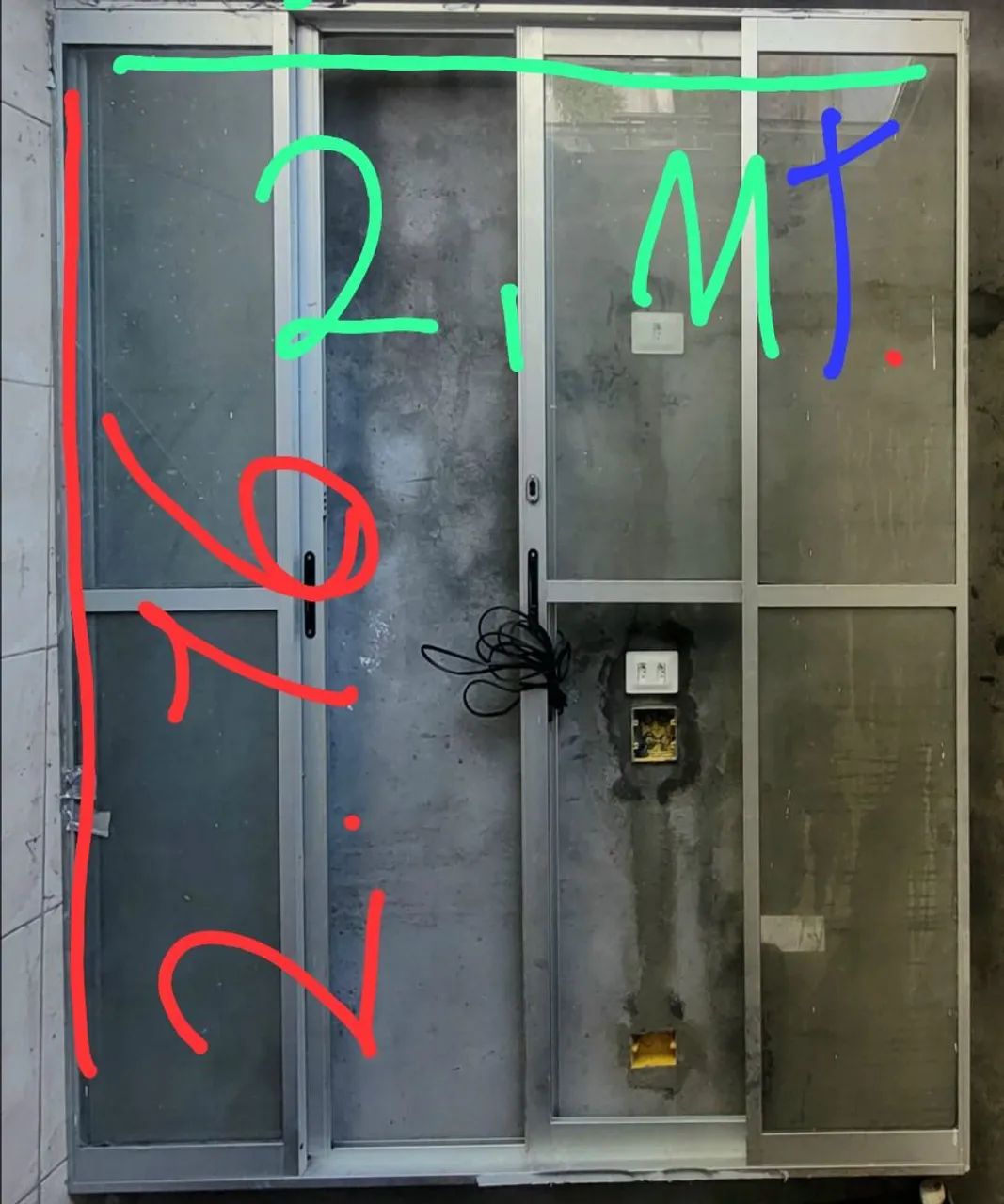 Porta 4 folhas em alumínio  - Foto 2