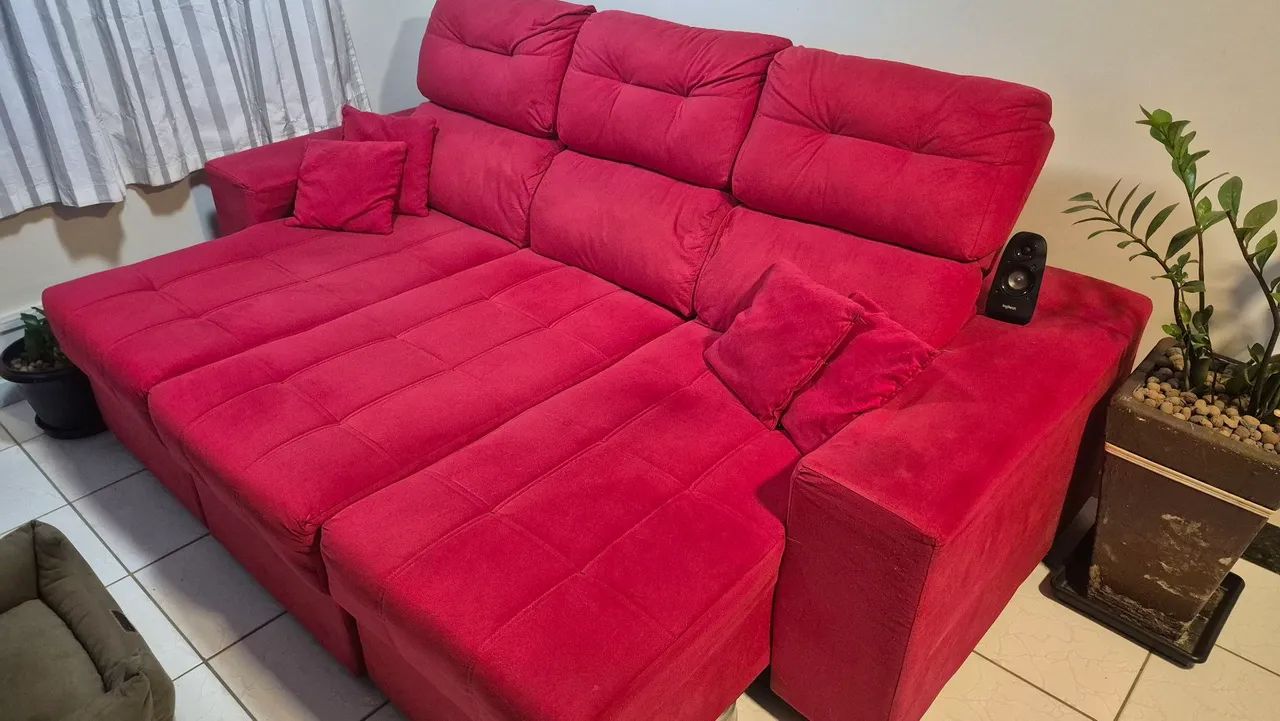 Sofá retrátil e reclinável 2,50Mt64352545387779120