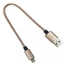 Cabo USB para Lighning 24Cm com Design Flexível - Novo
