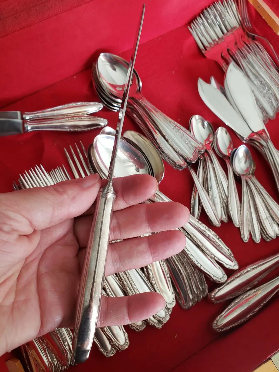 Faqueiro Antigo prata Rádio  - Foto 4