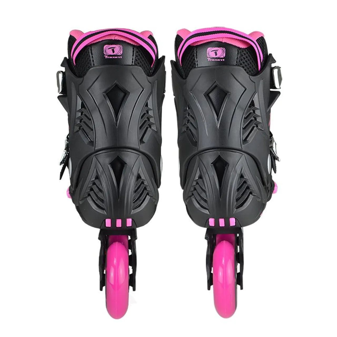 Patins Inline Tramontina Adulto - Preto e Rosa