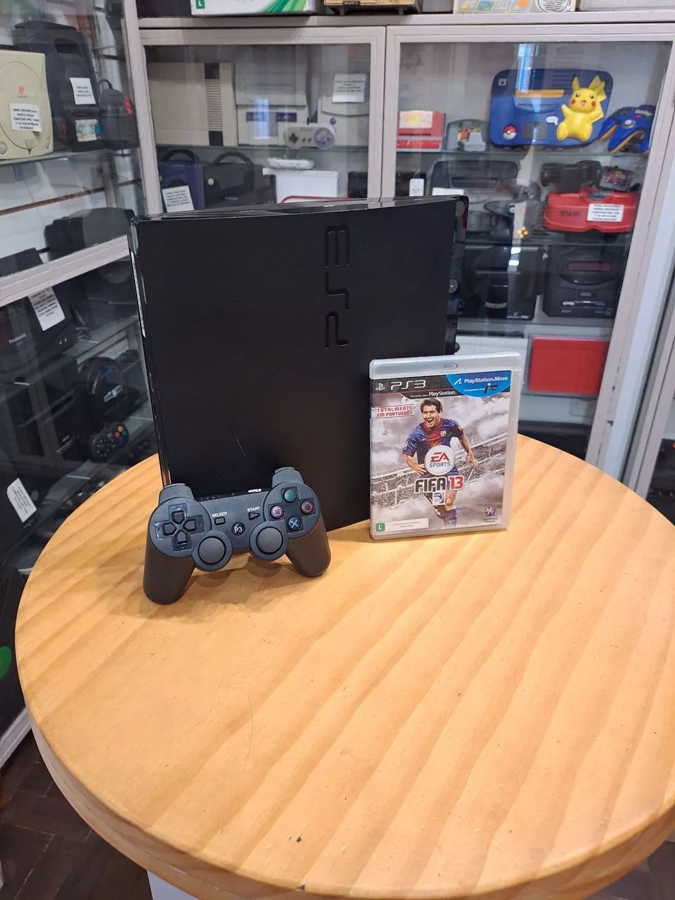 Playstation 3 Slim Hd 120gb com Jogo FIFA 13